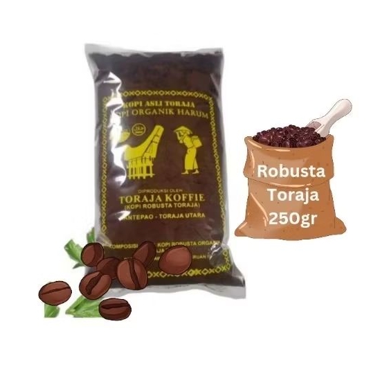 Kopi Robusta Toraja kopi Bubuk Robusta Toraja 250gr