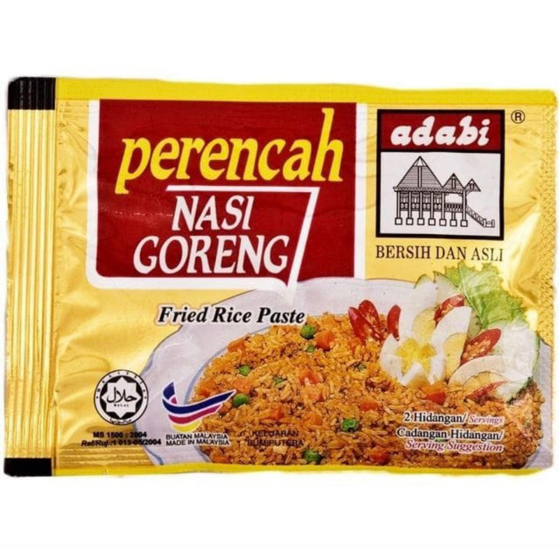 

Adabi Perencah Nasi Goreng 30gr Bumbu Pasta Nasi Goreng Instan