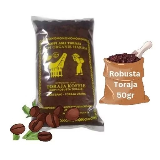 

Toraja Koffie Kopi Robusta Bubuk Kopi Robusta Asli Toraja 50gr