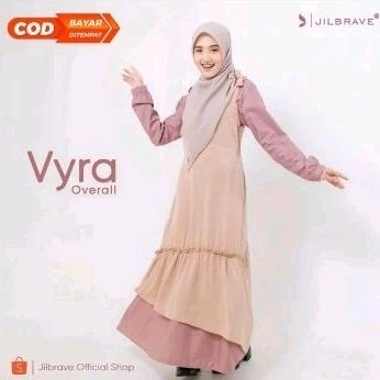 Vyra Overall by Jilbrave masih baru dan ori warna pink size L