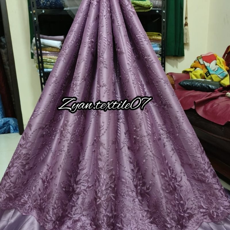 Kain Tile Renda Pinggiran / Tile pinggir bordir/ Harga Meteran