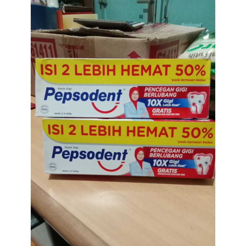 Pepsodent 225gr isi 2