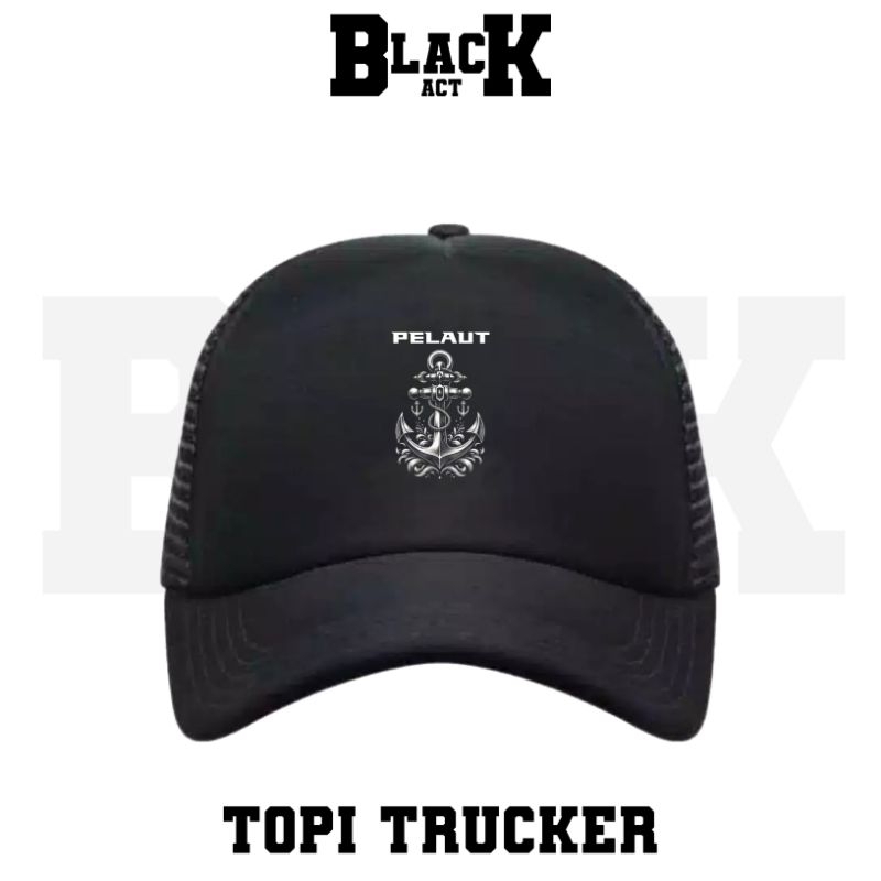 TOPI TRUCKER PELAUT JANGKAR KAPAL