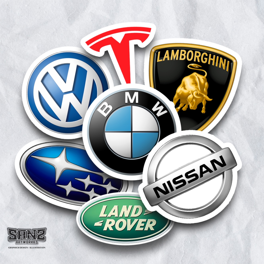 

STICKER PACK LOGO MOBIL EROPA / BAHAN TEBAL