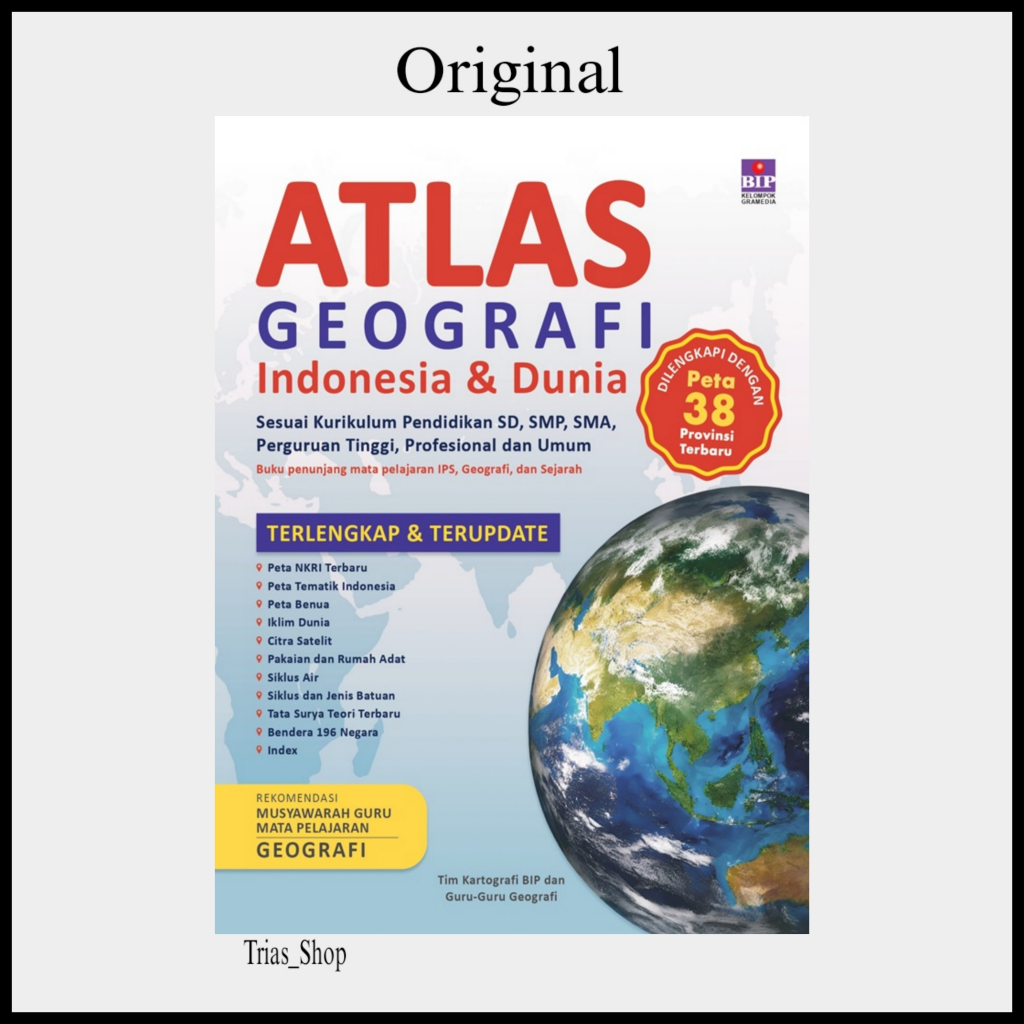 Buku Atlas Geografi Indonesia Dan Dunia
