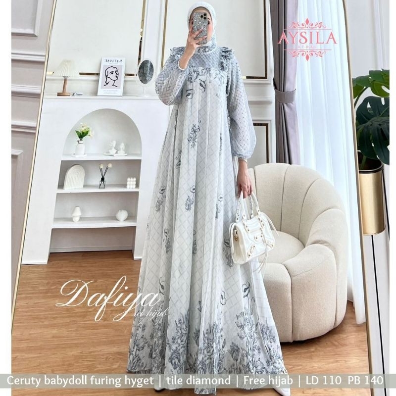 Dafiya setelan hijab original terlaris bestseller by Aysila