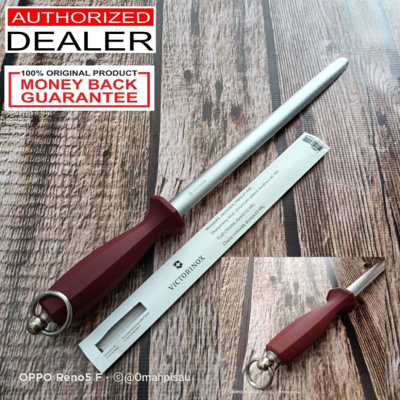 Sharpening Victorinox 30 cm Oval micro fine cut 7.8623 Asahan pisau Honing steel original Swiss