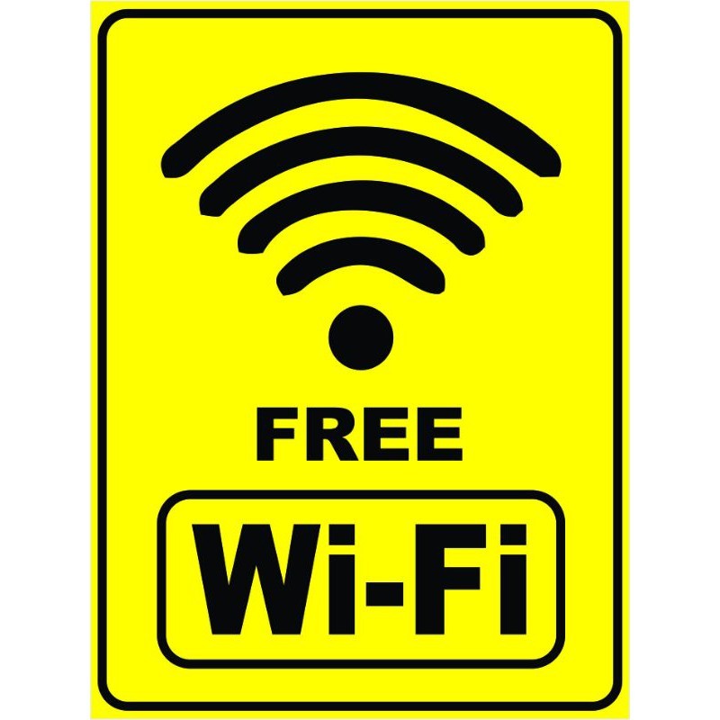 

stiker free wifi ukuran 10x15