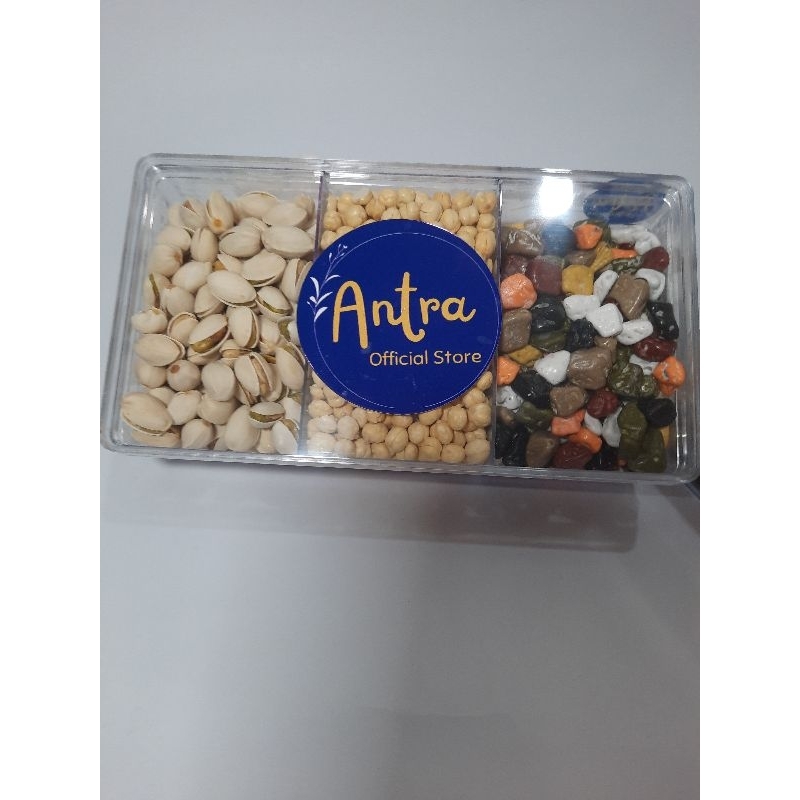 

Toples Pistachio, kacang arab, coklat kerikil