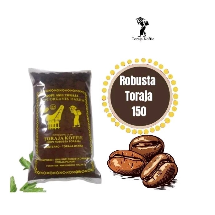 

Toraja Koffie Kopi Toraja Robusta 150 Kopi Harum Kopi asli Toraja Kopi Robusta Bubuk Kopi Toraja