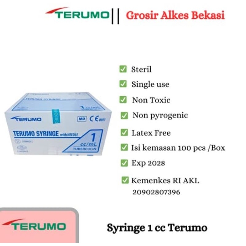 Syringe Terumo 1cc/ml Terumo Harga/Box
