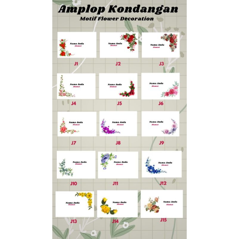 

Amplop Custom Kondangan