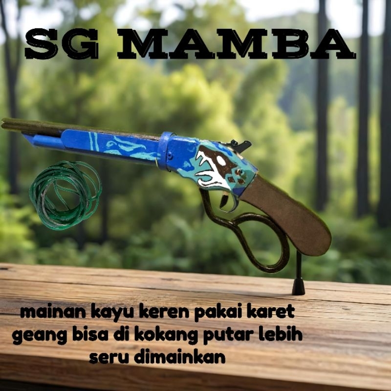 mainan sg kayu mamba mainan tembakan karet