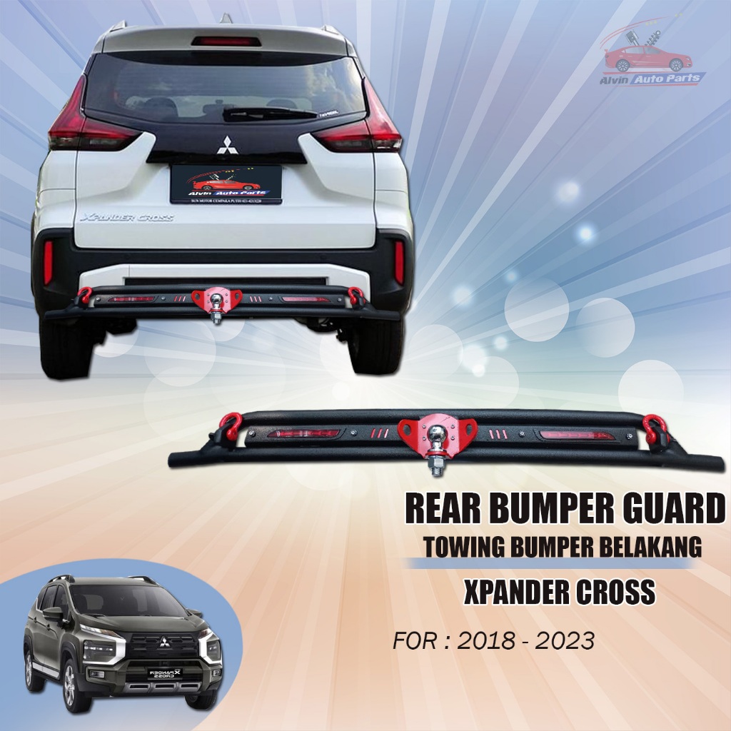 PAKET TANDUK TOWING XPANDER CROSS 2023 / PAKET PENGAMAN BUMPER BELAKANG XPANDER CROSS 2023