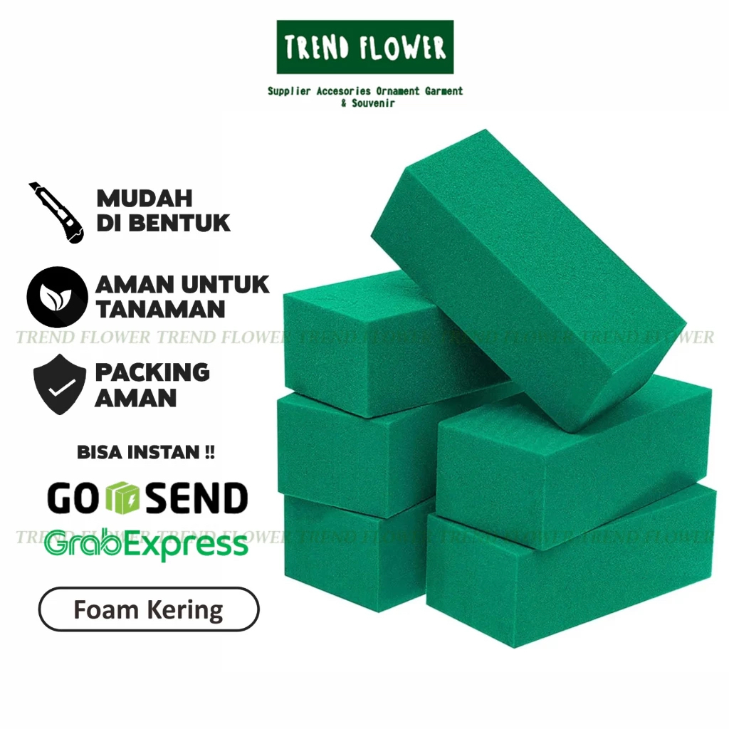 [GROSIR ISI 24 PCS] FLORAL FOAM KERING Gabus Kering Penyangga Tusukan Bunga Dekorasi Hiasan Buket Fl