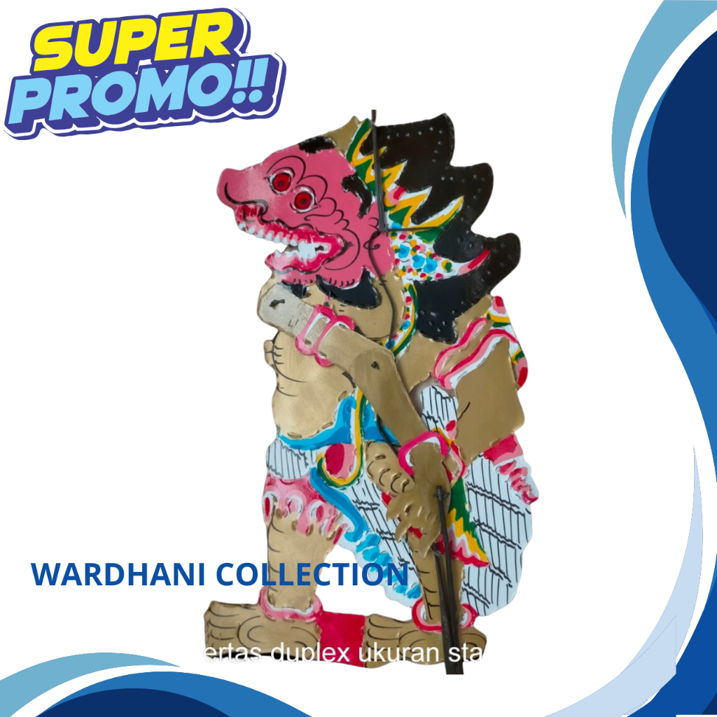 WAYANG KULIT BUTO BRABAH BAHAN KERTAS KARTON DUPLEX