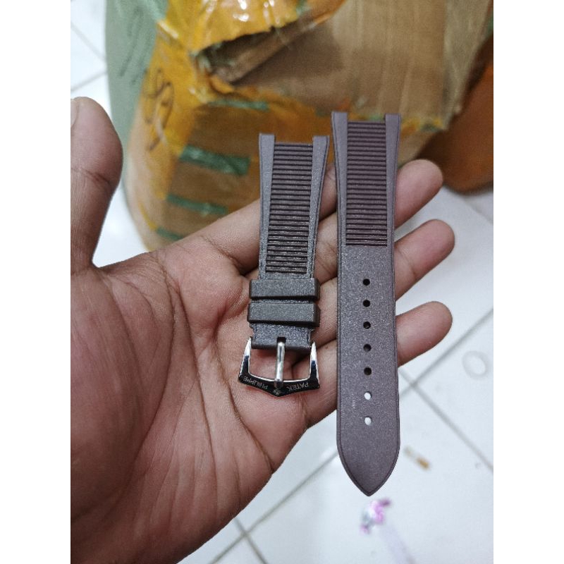 RUBBER TALI JAM TANGAN PATEK PHILIPPE COKLAT