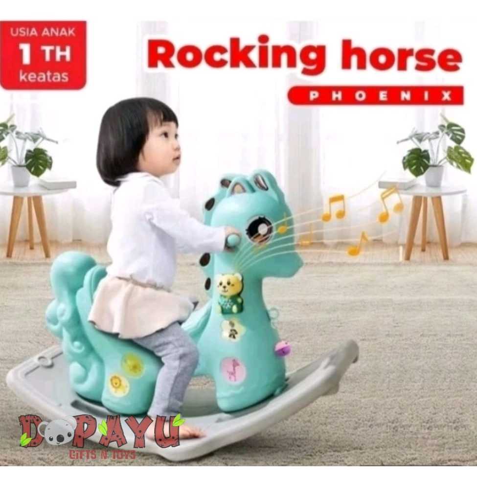 Mainan Kuda-kudaan M-1005 Rocking Horse ada Musik Molion Speeds M1005 jungkat-jungkit