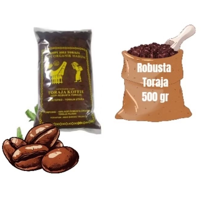 Toraja Koffie Kopi Robusta Toraja Kopi Bubuk 500gr Kopi Toraja Asli