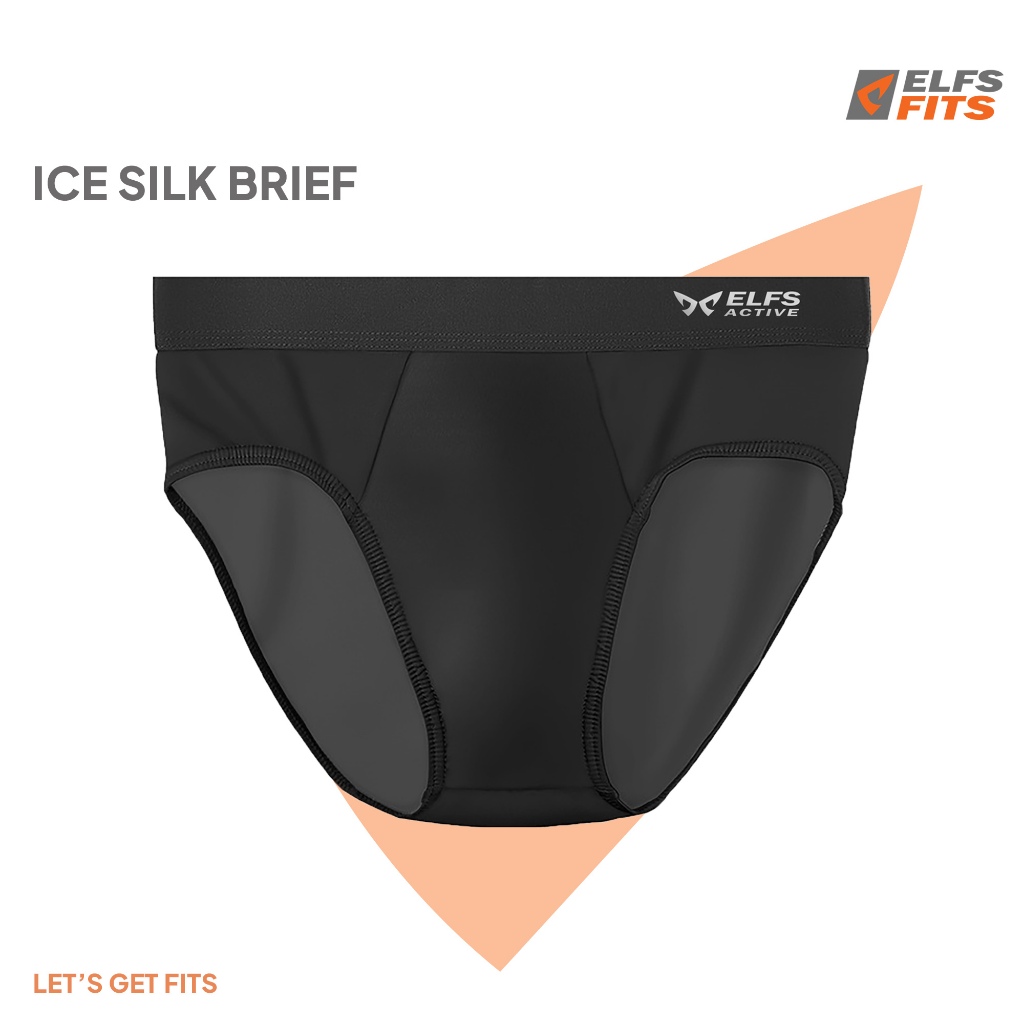 Elfs Fits  Men Ice Silk Briefs Celana Dalam Zero Gravity Feel