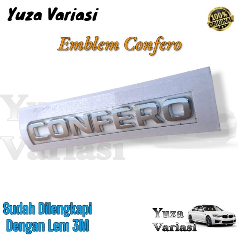 Emblem Tulisam Confero Original Wuling // Emblem Belakang Tulisan Confero  mobil Wuling Confero