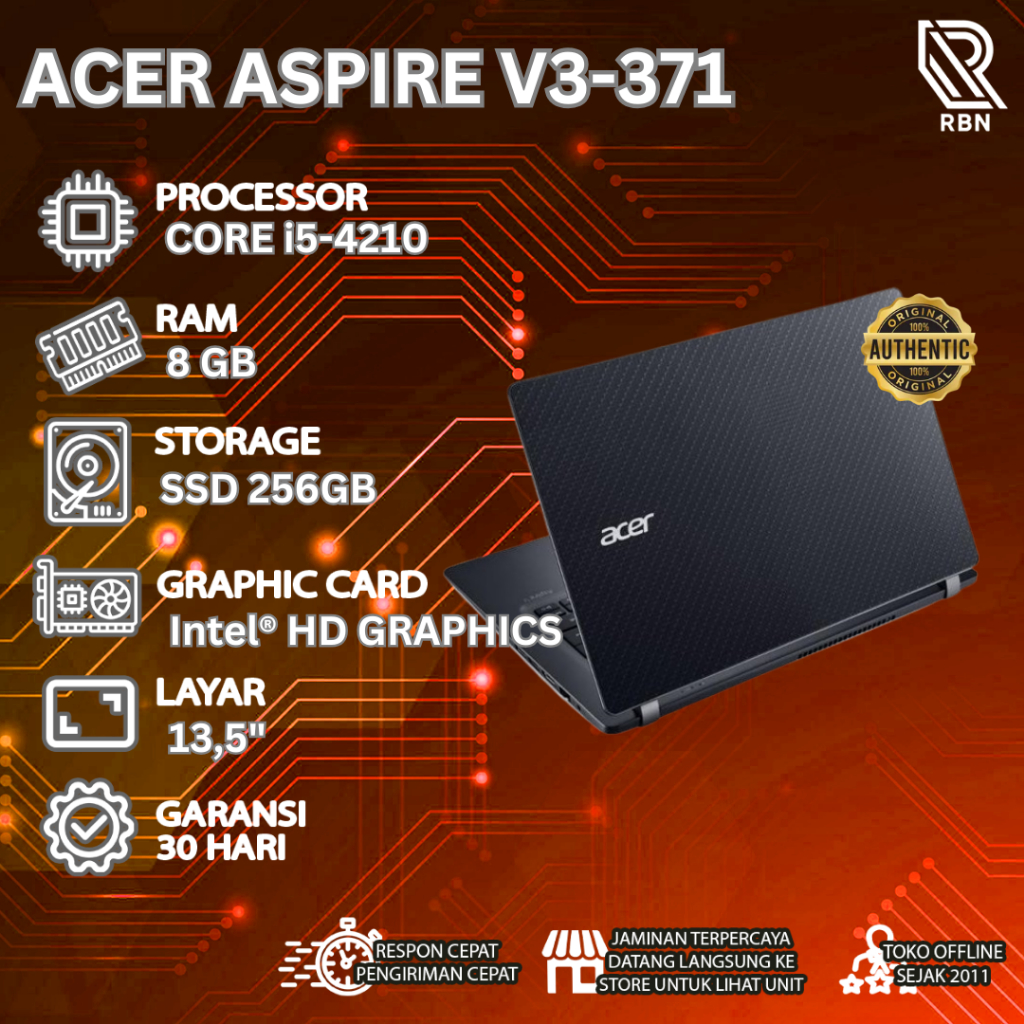 LAPTOP Notebook ACER Aspire V3-371 i5-4210 ORIGINAL