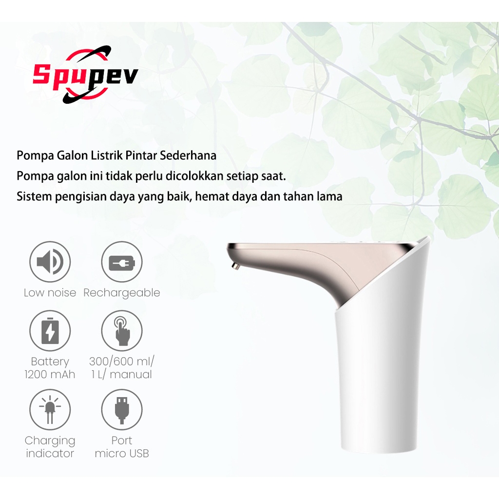 Pompa Galon Listrik Pintar Dispenser Air Listrik Pompa Galon Multi-Kecepatan Pompa Galon Sederhana P