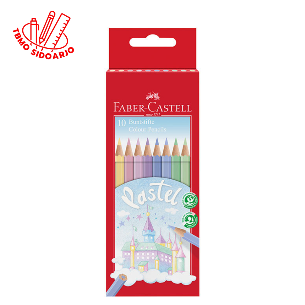 

TBMO Faber Castell Colour Pencils Pastel Hexagonal 10 Warna 111211