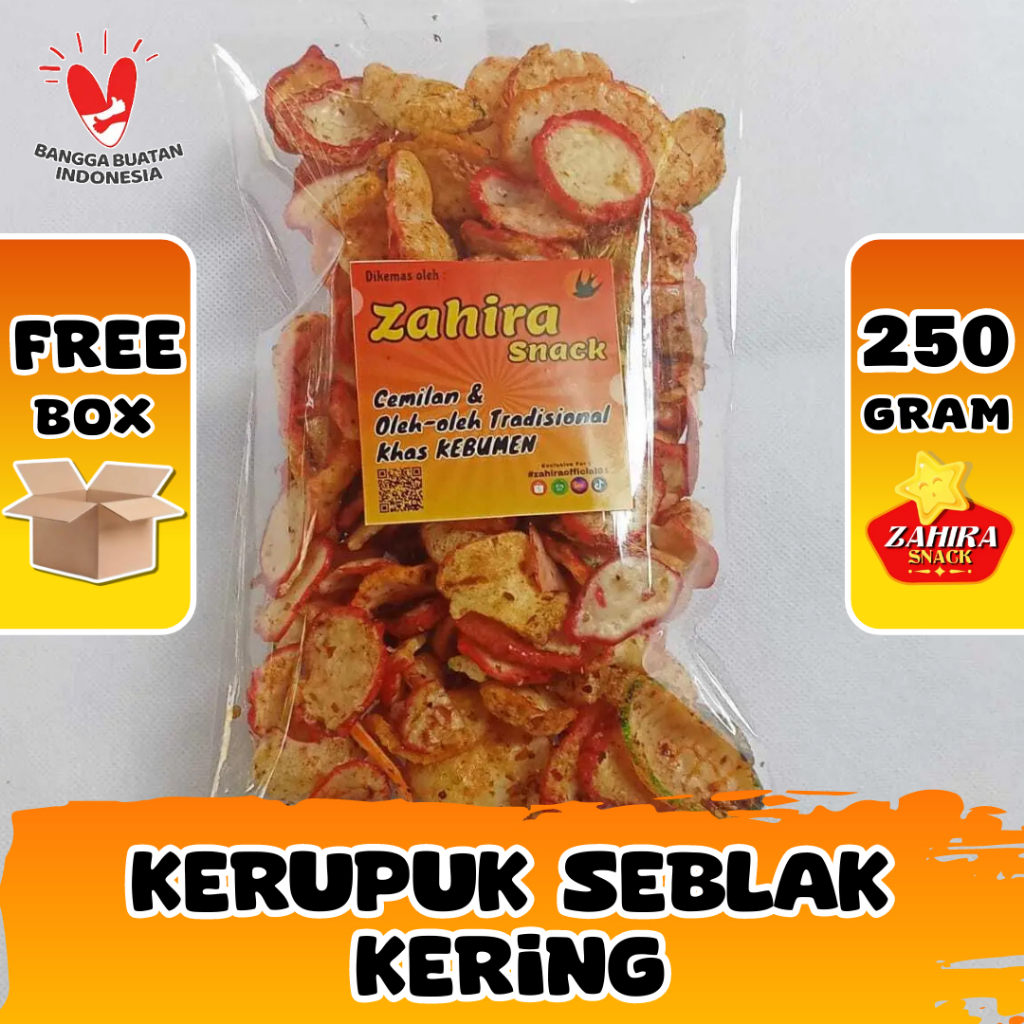 

Kerupuk Seblak Kering Cemilan Pedas Bumbu Kencur 250gram