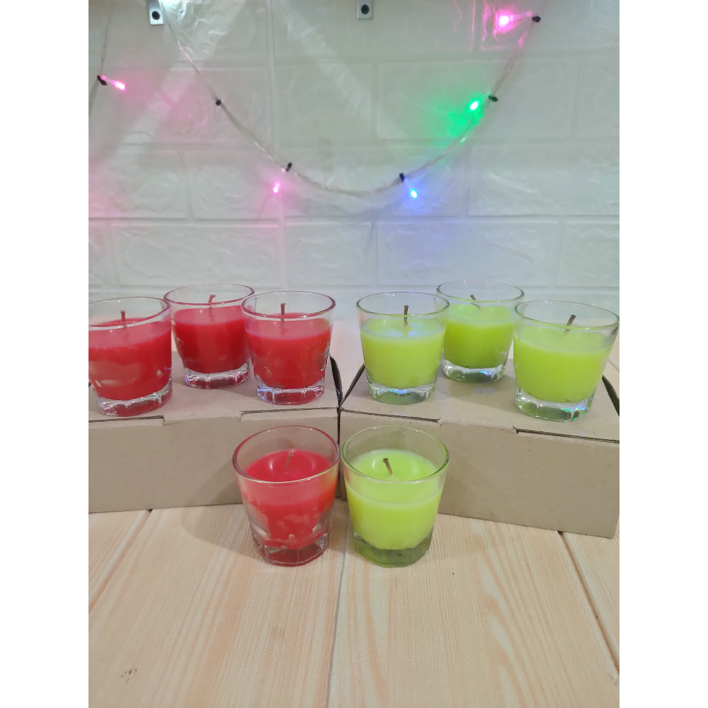 Lilin Gelas Mini Aroma Terapi Model Gelas Soju Gelas lilin