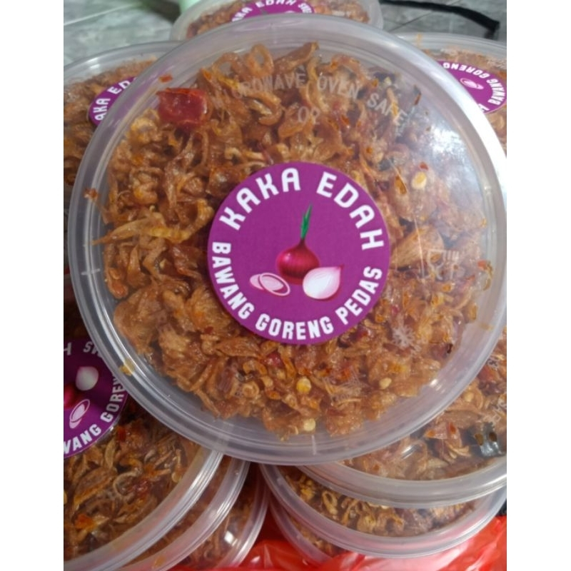 

bawang goreng pedas GORENG GAREM (gorgar) kaka edah ORIGINAL BAWANG 100%