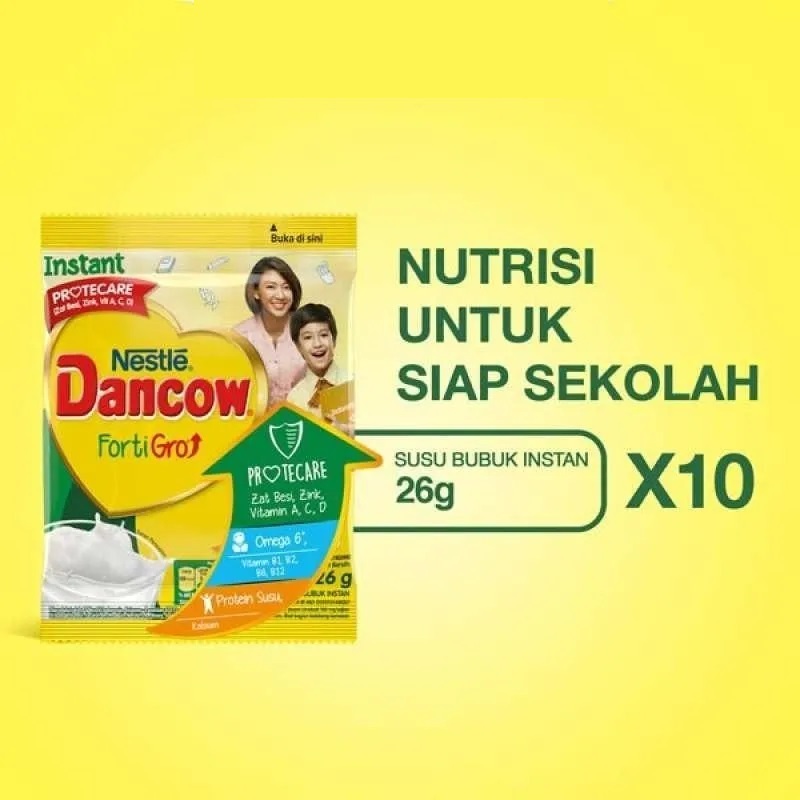 

Dancow Fortigro Instant Susu Bubuk Vanila Renceng 26gr (10 pcs)