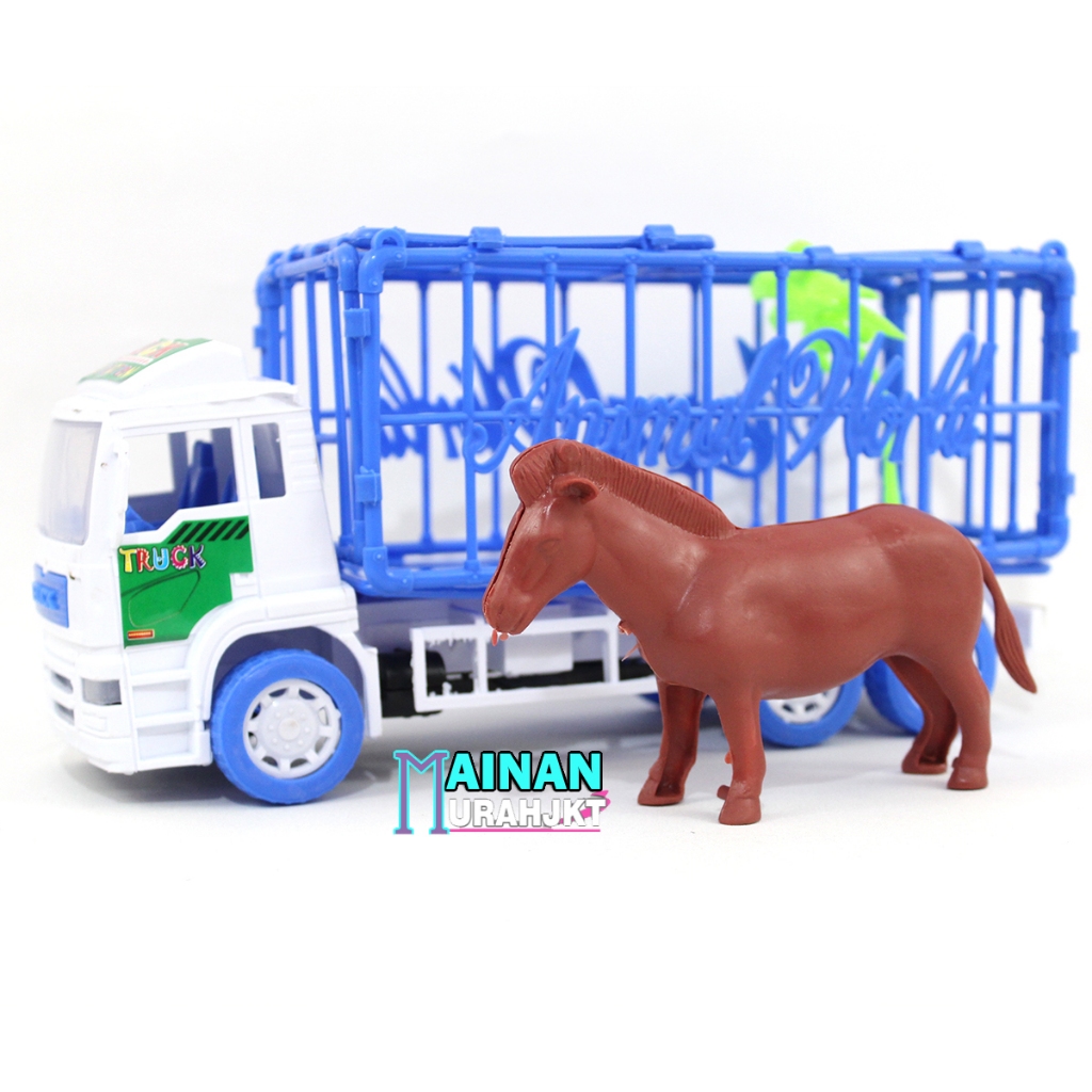MAINAN ANAK TRUCK ISI HEWAN HEAVY MACHINE ST2044 TRUK PENGANGKUT HEWAN SAPI KURBAN DAN HEWAN LAINYA