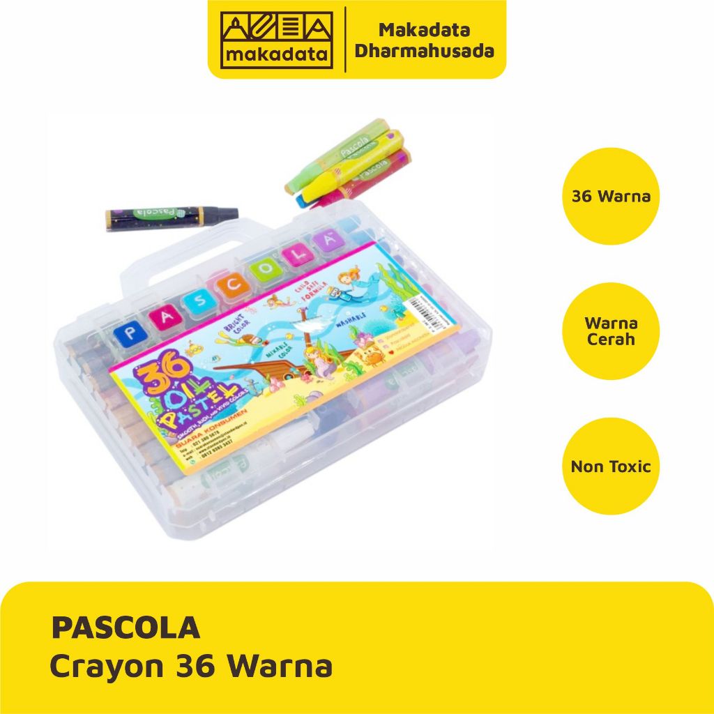 

CRAYON | OIL PASTEL PASCOLA ISI 36 WARNA