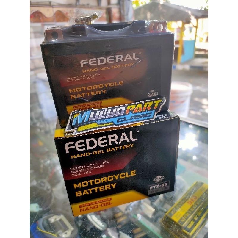 AKI FULL KERING GTZ5S ACCU FEDERAL NANO GEL AKI FEDERAL FTZ5S AKI KERING KARISMA VARIO BEAT MIO JUPI