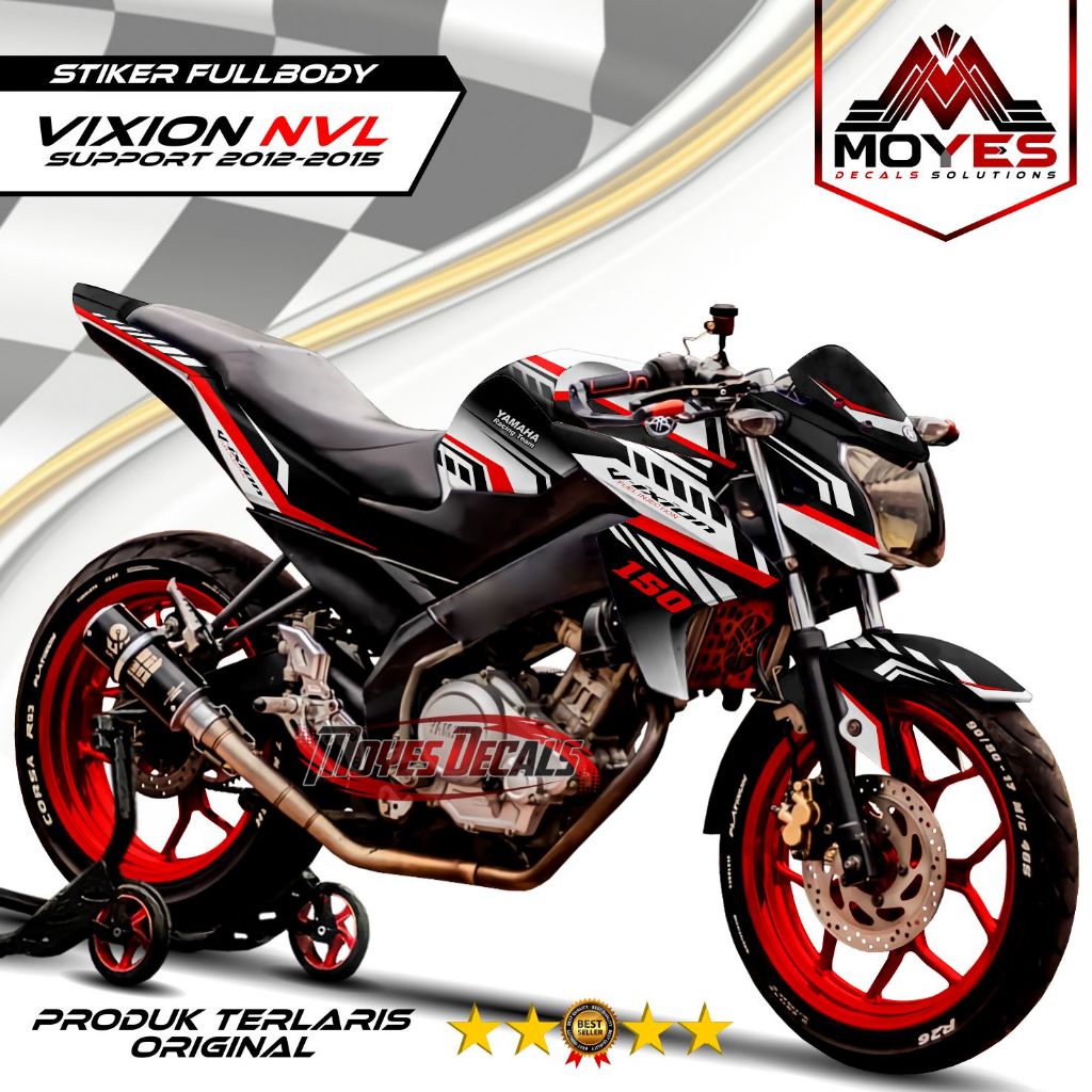 DECAL MOTOR VIXION NVL - STIKER MOTOR VIXION NVL FULL BODY PREMIUM BERKUALITAS - VARIASI MOTOR VIXIO