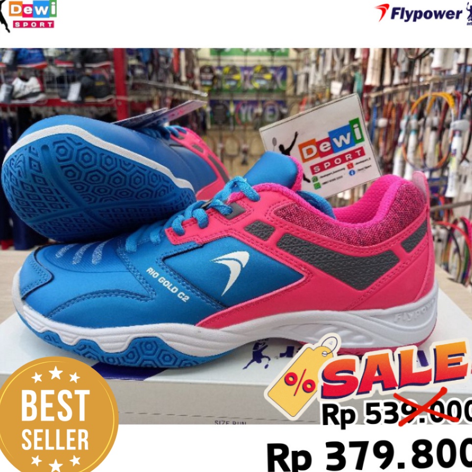 KODE C86D Sepatu Badminton FLYPOWER RIO GOLD C2 NEW PRODUCT