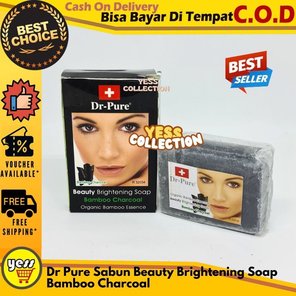 Dr Pure Sabun Bamboo Charcoal | Sabun Dr Pure Bamboo Carcoal | Dr Pure Sabun Arang