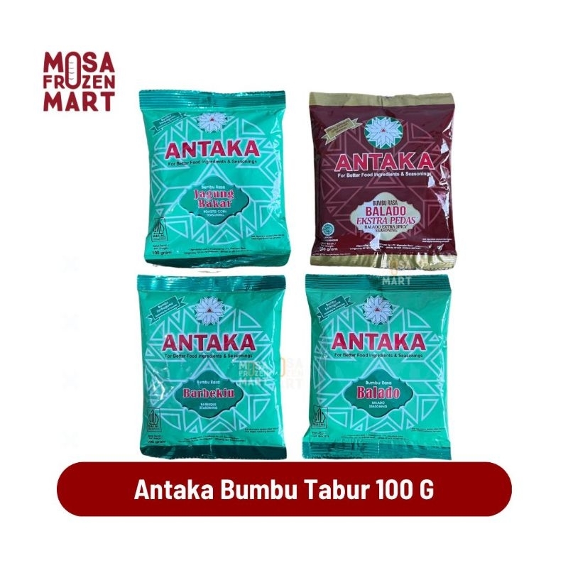 Antaka Balado, Antaka Jagung Bakar, Antaka Barberkiu, Antaka Balado Ekstra Pedas 100 G | Bumbu Tabur