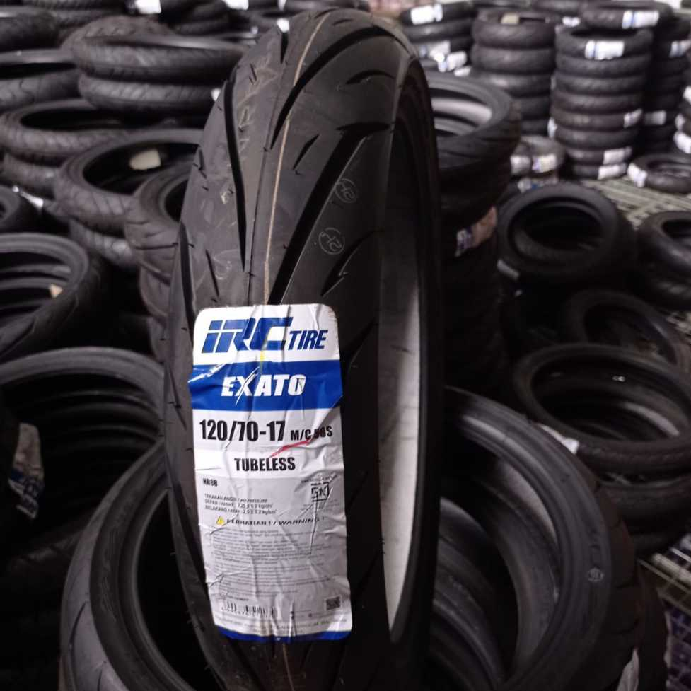 IRC EXATO RING 17 120/70-17 BAN LUAR TUBLESS BAN LUAR MOTOR