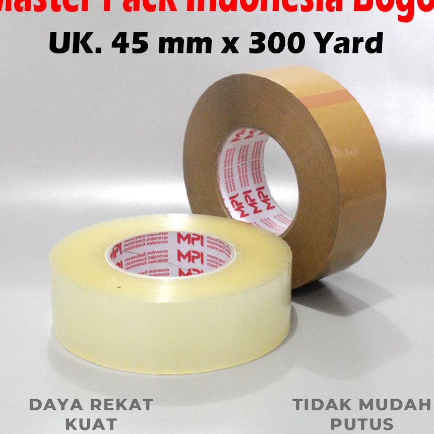 

Murah Lakban Bening Lakban Coklat JUMBO MPI 45 mm x 3 yard Lakban Packing MPI Bogor