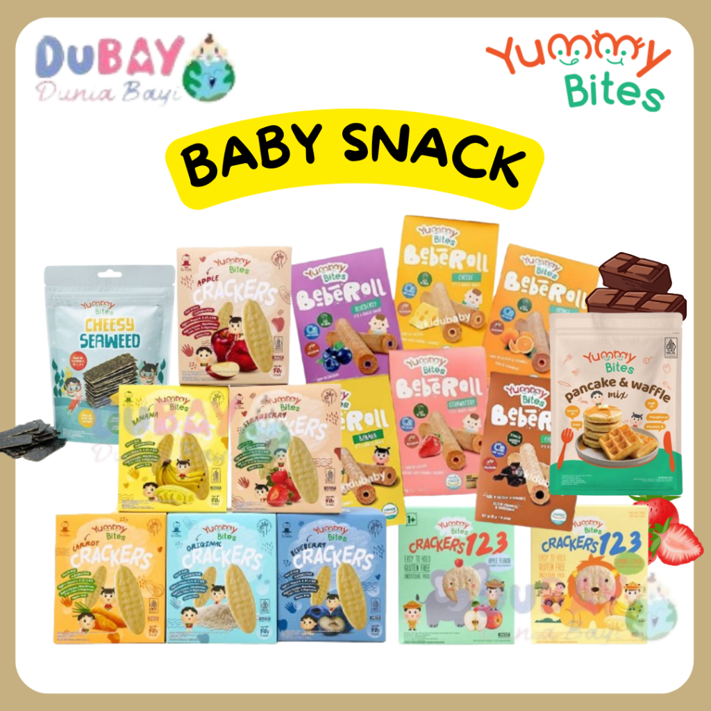 Yummy Snack Bayi Sehat Bites Rice Cracker / Yummy Bites Beberoll / Yummy Bites Pancake / Yummy Bites