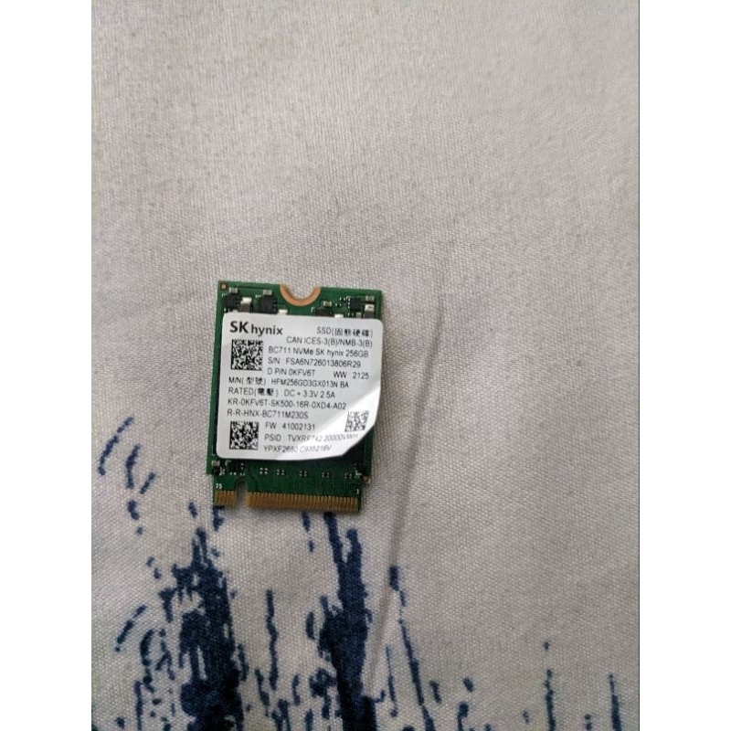 M.2 NVME 2230 256gb SK Hynix Baru bekas copotan laptop