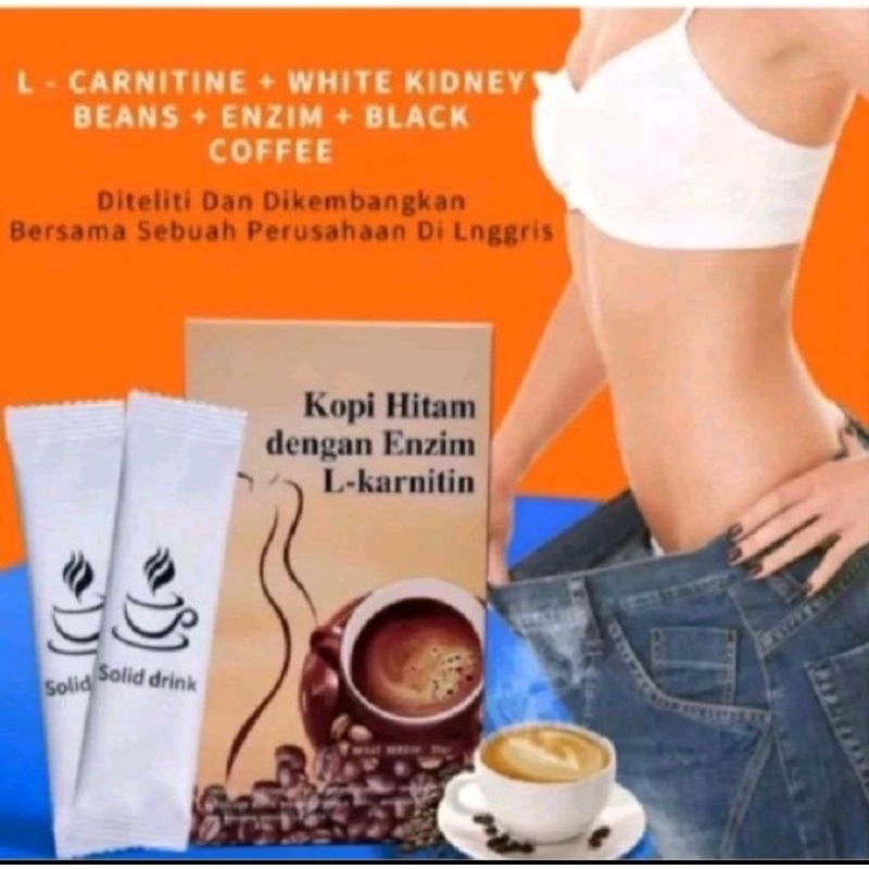 

KOPI HITAM KOPI INSTAN L-CARNITINE KOPI DIET LANGSING (10 SACHET)