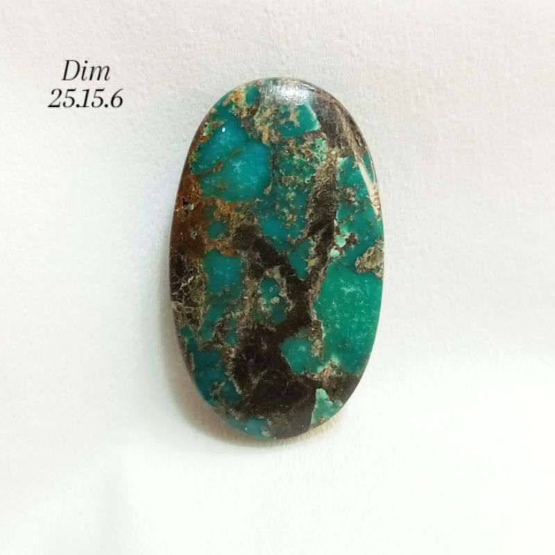 Batu Pirus Persia Hijau Tua Lawasan