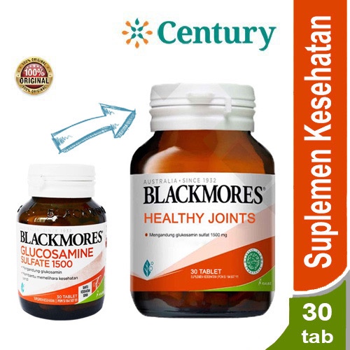 BLACKMORES HEALTHY JOINT 30 tablet/ GLUCOSAMINE SULFATE 1500mg/ GLUCOSAMINE TABLET/ Nyeri Sendi