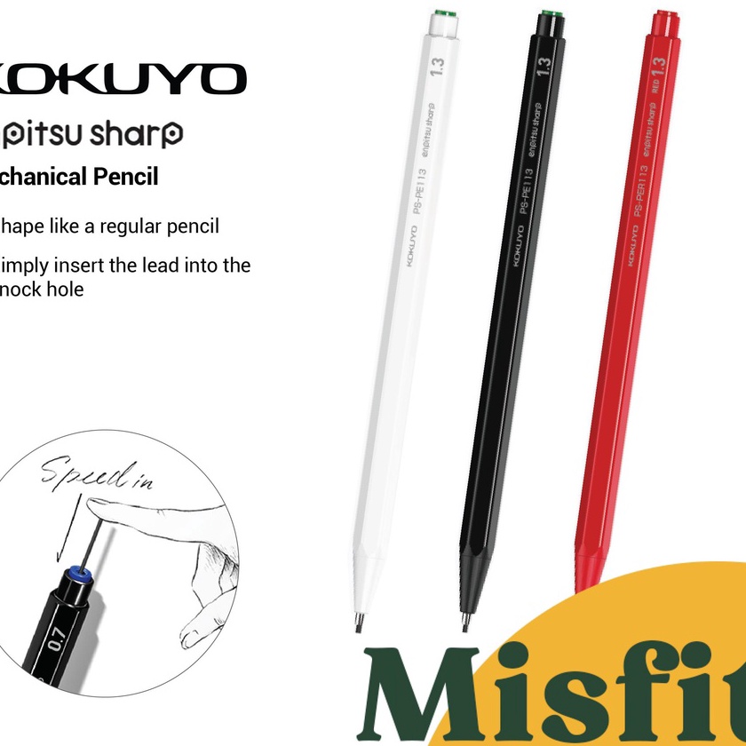 

KI3 Kokuyo Enpitsu Mechanical Pencil 3 5 7 9 13 mm Pensil Mekanik Mekanikal
