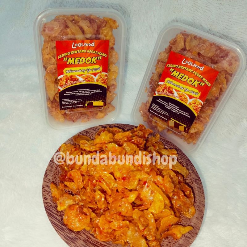 

200gr KERING KENTANG PEDAS MANIS MEDOK GURIH RENYAH HOMEMADE LAUK PRAKTIS BEKAL SIMPEL COD GRATIS ONGKIR PROMO LAUK RUMAHAN