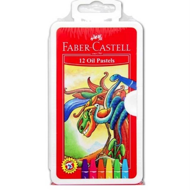 

STOK TERBARU Crayon oil pastel 12 warna Faber Castell