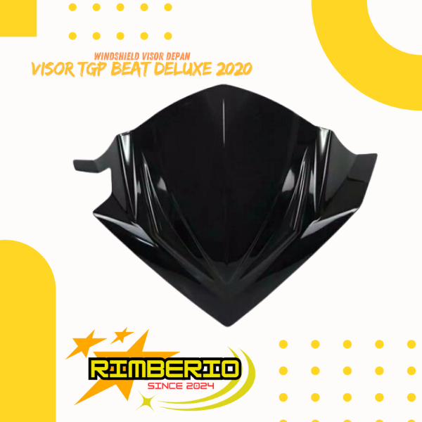 Windshield Visor Depan Tgp Model Motor Honda Beat Deluxe 2020 Full Black